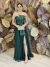 Vestido Longo Tomara que Caia Zibeline com Tule Verde Esmeralda Gigi - comprar online