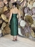 Vestido Midi em Zibeline Verde Oliva Paola - loja online