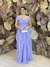 Vestido Longo em Tule Ombro a Ombro Sofia Lavanda - comprar online