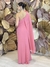 Vestido Longo Com Manga Capa Peach Fuzz/Pessêgo/Salmão Pilar - loja online