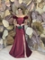 Vestido Longo em Zibeline Marsala Emilia - comprar online
