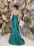 Vestido em Zibeline Verde Esmeralda Eleonora - loja online