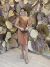 Vestido Midi um ombro só Marrom/ Mocha Mousse Clarissa na internet