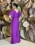 Vestido Longo em Jersey Roxo Melinda - Emporium Carolina