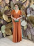 Vestido Longo em Jersey Terracota Melinda na internet