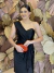 Vestido Midi um ombro só Preto Clarissa - comprar online