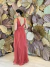 Vestido Longo em Tule Terracota Ciça na internet