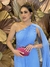 Vestido Longo com um ombro só Azul Serenity Tuane na internet
