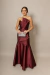 Vestido Longo Tomara que Caia em Zibeline Marsala Lavinia - comprar online