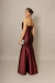 Vestido Longo Tomara que Caia em Zibeline Marsala Lavinia - Emporium Carolina