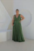 Vestido Longo Plus Size Verde Oliva Layla - comprar online