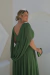 Vestido Longo Plus Size Verde Oliva Layla - loja online
