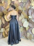 Vestido Longo em Zibeline Preto Romana - Emporium Carolina