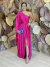 Vestido Longo um ombro só com nó Pink Antonela