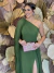 Vestido Longo um ombro só Capa Bella Verde na internet