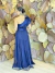 Vestido Longo em tule Mayla Azul Marinho - Emporium Carolina