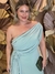 Vestido de Festa Longo um ombro só Plus Size Nadine Verde Menta na internet