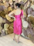 Vestido Midi em Zibeline Juju Pink - Emporium Carolina