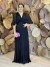 Vestido Longo Plissado Adriana Preto