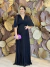 Vestido Longo Plissado Adriana Preto - comprar online
