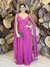 Vestido Longo com Capa Leda Pink - Com Brilho. na internet