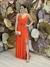 Vestido Longo Laranja Maria flor na internet