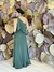 Vestido Longo um ombro só Verde Oliva Domenica - Emporium Carolina