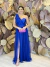 Vestido Longo em Tule Um ombro Só Azul Royal Mia - comprar online