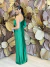 Vestido Longo Um Ombro só Verde Bandeira Vic - Emporium Carolina