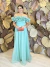 Vestido Longo em Tule tomara que caia Verde Água/Tiffany Gisela na internet
