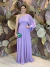 Vestido Longo Um ombro só Lavanda Olivia
