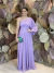 Vestido Longo Um ombro só Lavanda Olivia - comprar online