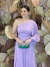 Vestido Longo Um ombro só Lavanda Olivia na internet