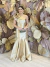Vestido Longo em Zibeline um Ombro só Dourado Pati - comprar online