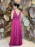 Vestido Longo em Tule Pink Ciça - loja online
