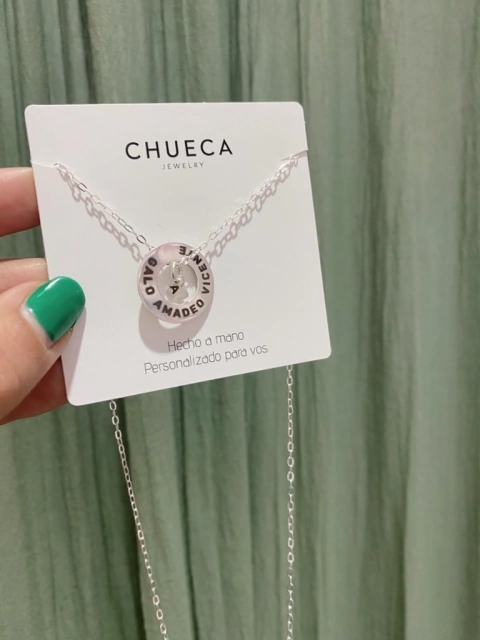 círculo + corazón plata 925