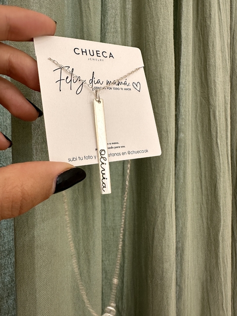 barrita de plata 925 grabada