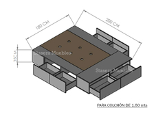 BOX CAMA 180x200 - Señores Muebles
