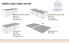 Imagen de JUEGO DORMITORIO NORDICO - 140X190