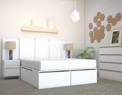 COMBO BOX CAMA 160X190 + RESPALDO 160