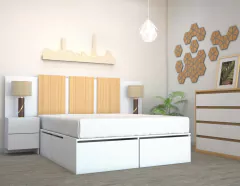 COMBO BOX CAMA 160X190 + RESPALDO 160 en internet