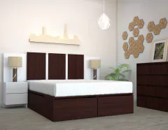 COMBO BOX CAMA 160X190 + RESPALDO 160 - Señores Muebles