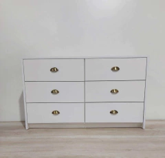 Imagen de Combo comoda cajonera 6C 120 + 2 mesas de luz con 3 Cajones