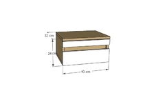 MESA DE LUZ FLOTANTE CONDE - tienda online
