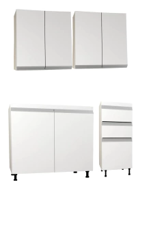 Combo Bajo Mesada + Alacenas 140cms Armado Modulos