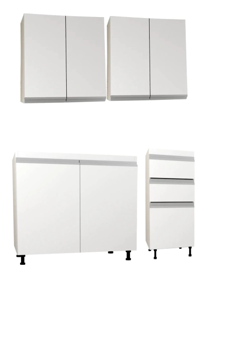 Combo Bajo Mesada + Alacenas 140cms Armado Modulos