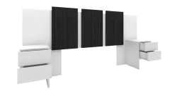 COMBO BOX CAMA 160X190 + RESPALDO 160