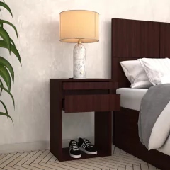 COMBO 3. CÓMODA HANDLE 6 CAJONES 140   +   JUEGO DE MESAS DE LUZ  LIVIA en internet