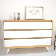 Imagen de COMODA NORDICA 6 CAJONES 1.40