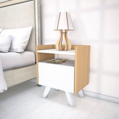MESA DE LUZ NORDICA 1 CAJON - Señores Muebles